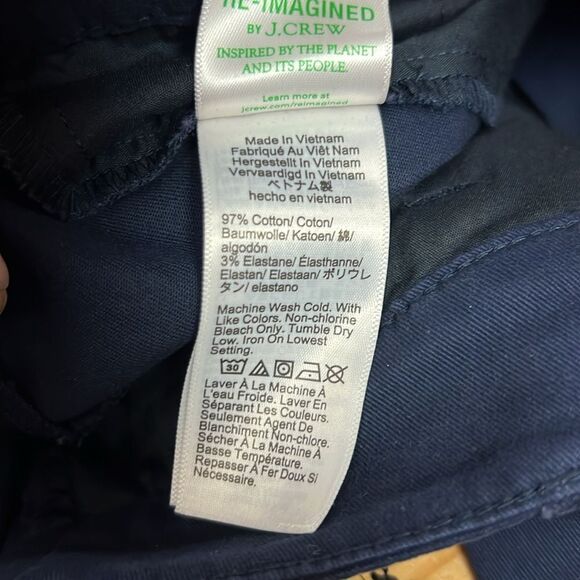 J. Crew by292 Kate Straight-leg Pant In Chino in Navy NWT/repaired  size 10 - Picture 7 of 10